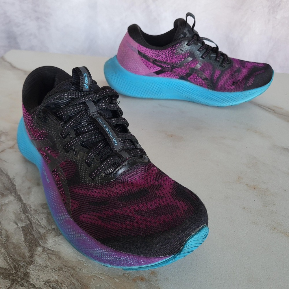 ASICS Gel-Nimbus Lite 2 Shoes Womens Size 7.5 Purple Running Sneakers 1012A882